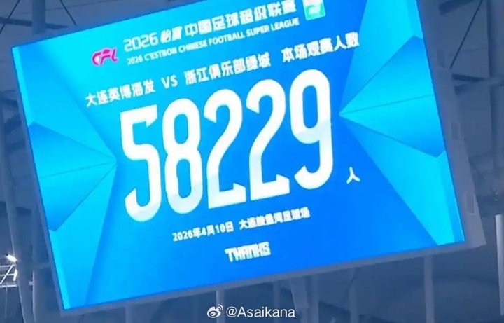 大連梭魚灣涌進(jìn)58229人 中超歷史觀戰(zhàn)人數(shù)榜排第19 大連梭魚灣涌進(jìn)58229人 中超歷史觀戰(zhàn)人數(shù)榜排第19