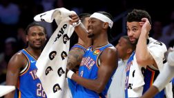 [騰訊全場集錦]??雷霆?jiǎng)俸?-0獲賽點(diǎn) 米切爾24+10 鴨梨23+9 詹姆斯19投19分